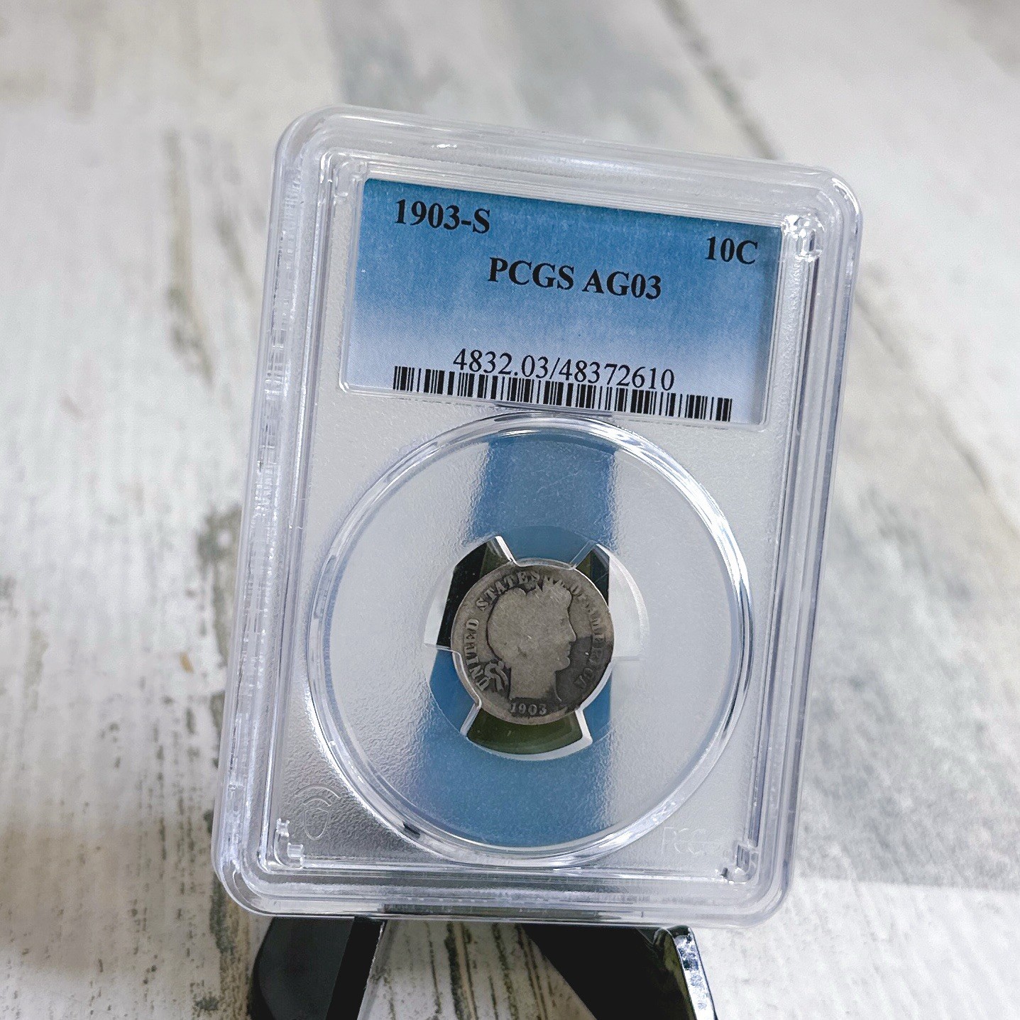 1901-S Barber Dime - 10c PCGS AG03 - KEY DATE