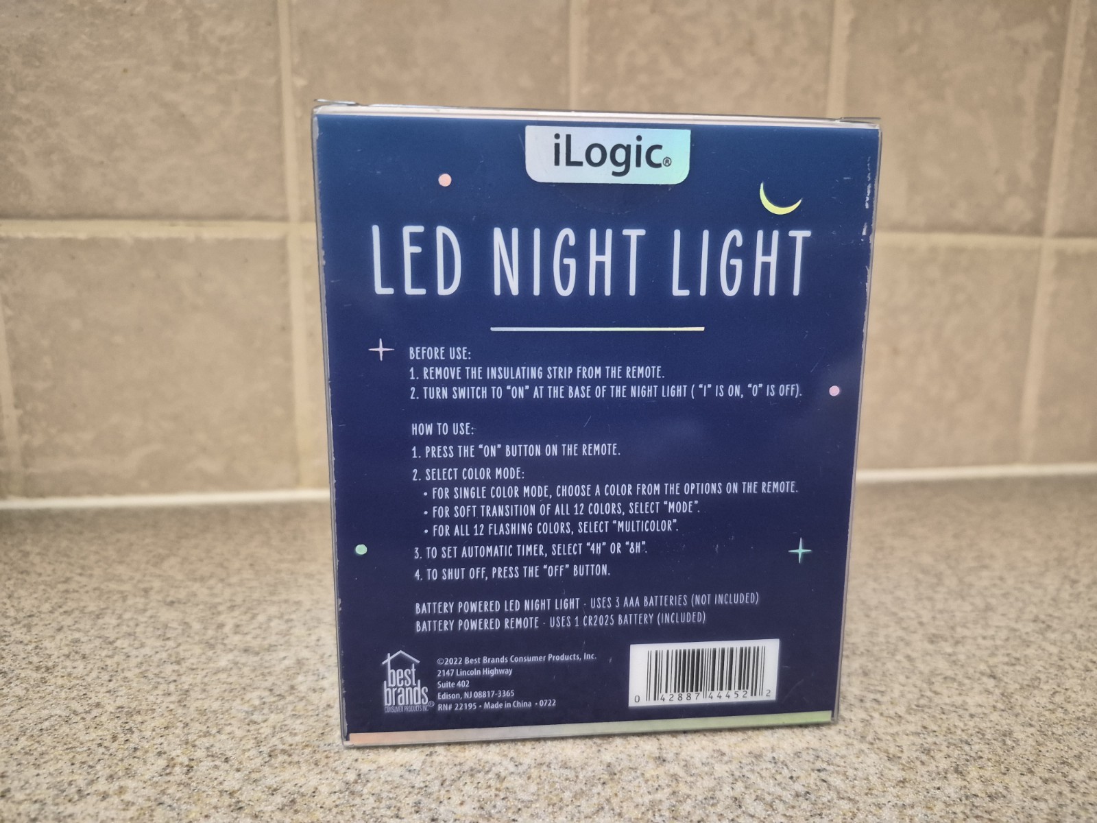 Ilogic 'Bunny' Led Night Light, 3 Light Modes, 12 Changing Colors