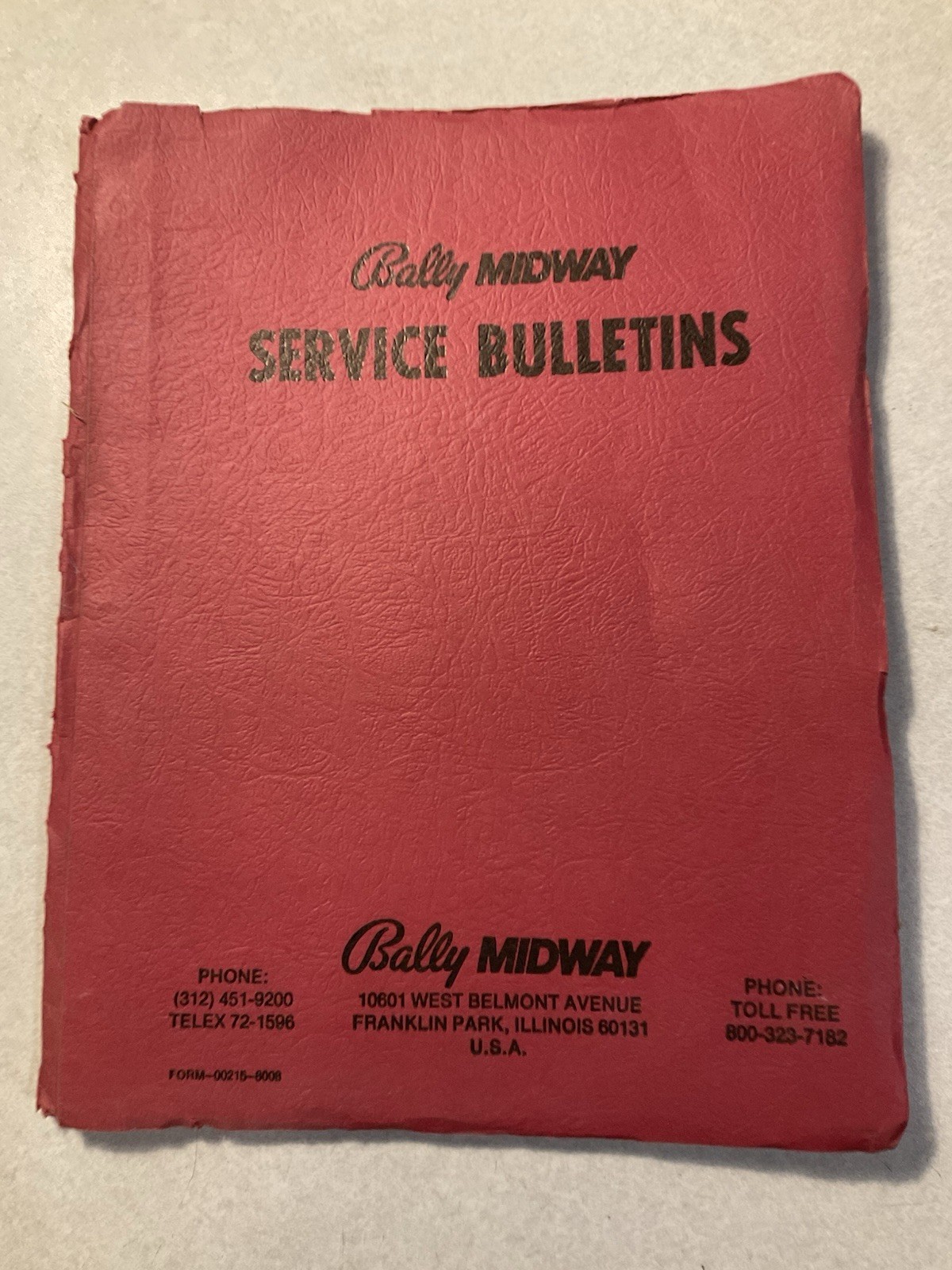 Bally Midway Service Bulletins March 10 1983 93 Pages Pinball Arcade