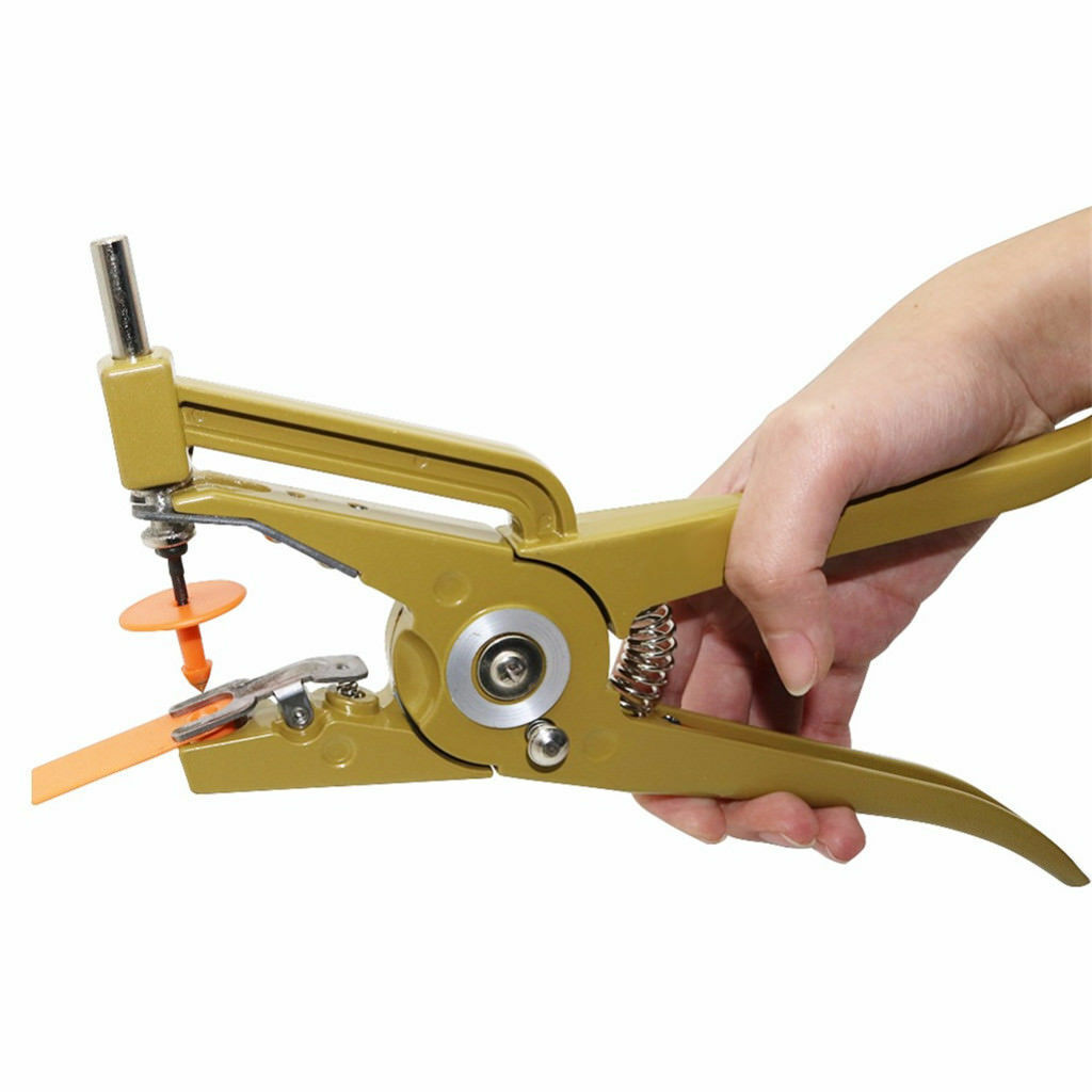 Alloy Steel Hydraulic Pig Ear Tag Pliers Livestock for Sheep Goat Hog Cattle Cow