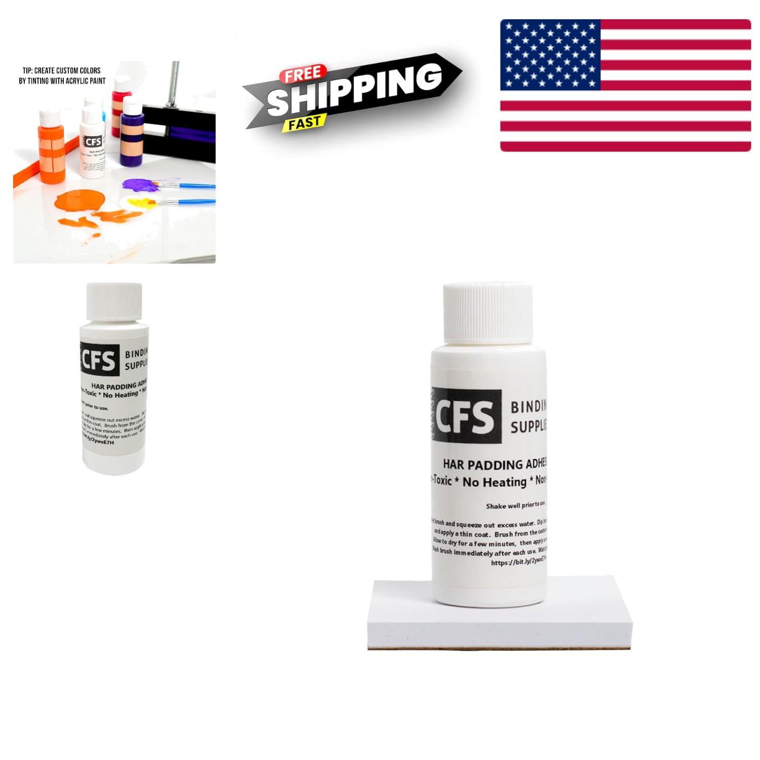 Acrylic Liquid Glue 2oz – Clear Dries for Crafting, Bookmaking & DIY Stationery