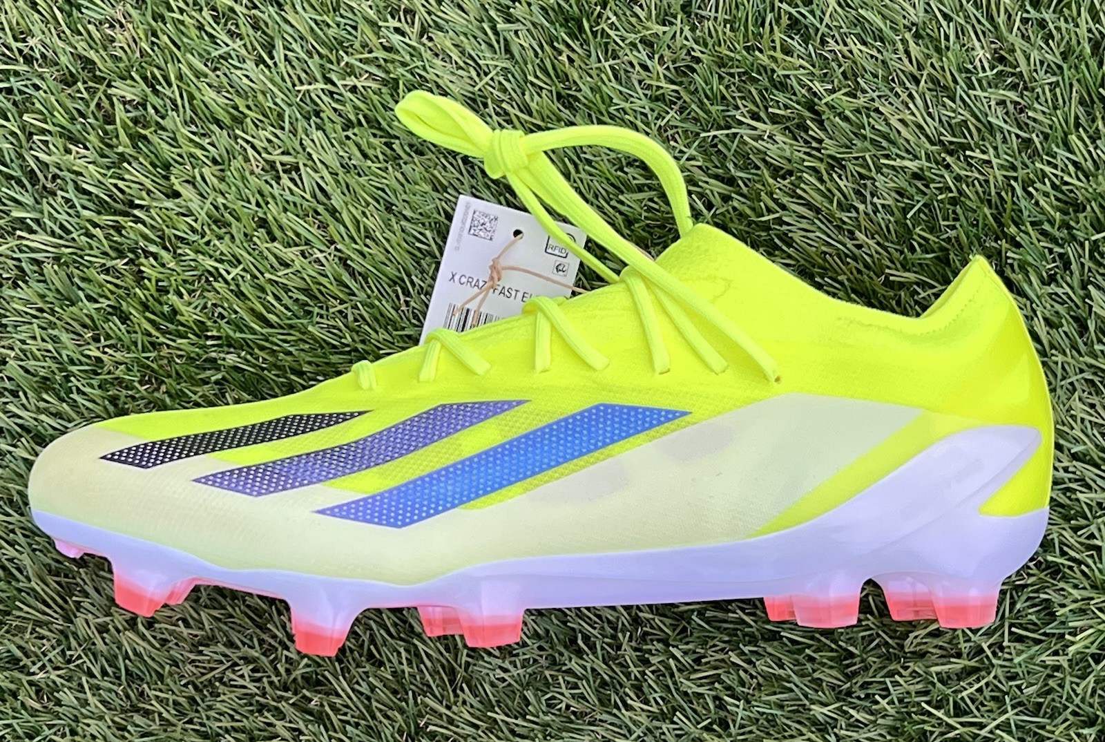 IE2376 Men’s 7 adidas X Crazyfast Elite FG Soccer Cleats - 'Solar Energy Pack'