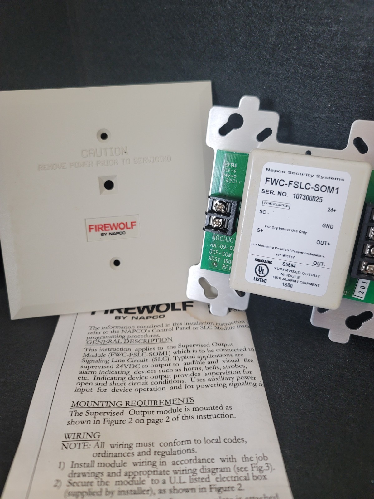Napco FWC-FSLC-SOM1 Supervised Output Module
