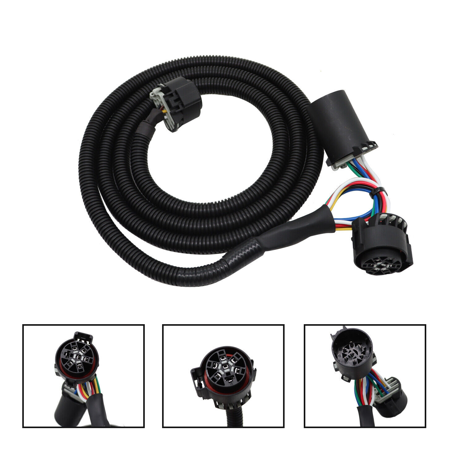 For F350 F550 HC3Z-15A416-A Truck Bed 7Pin Trailer Wiring Harness Extension☆