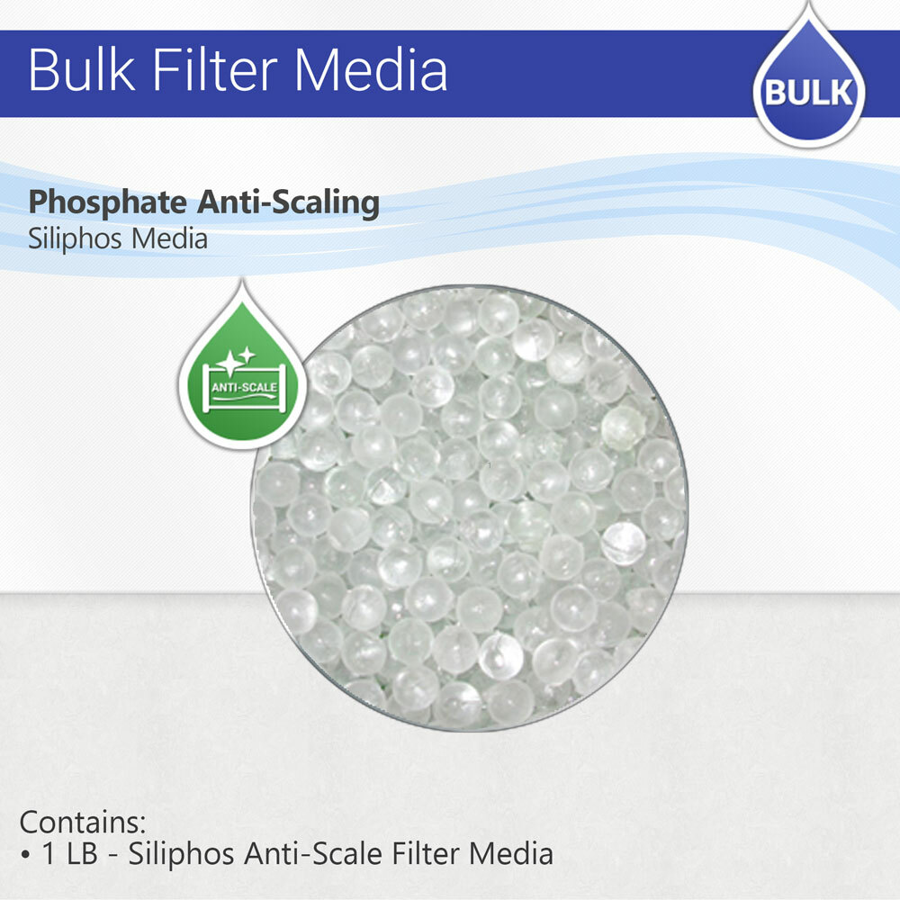 Max Water 1 Lbs Siliphos Anti-Scale Filter Media 1-Pound Slow Phos Polyphosphate