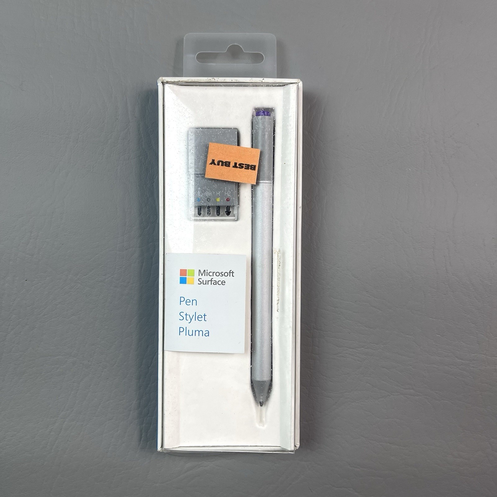 Microsoft Surface Pen Stylus Silver Model 1710 Surface Pro 3 4 Book w/ Tips