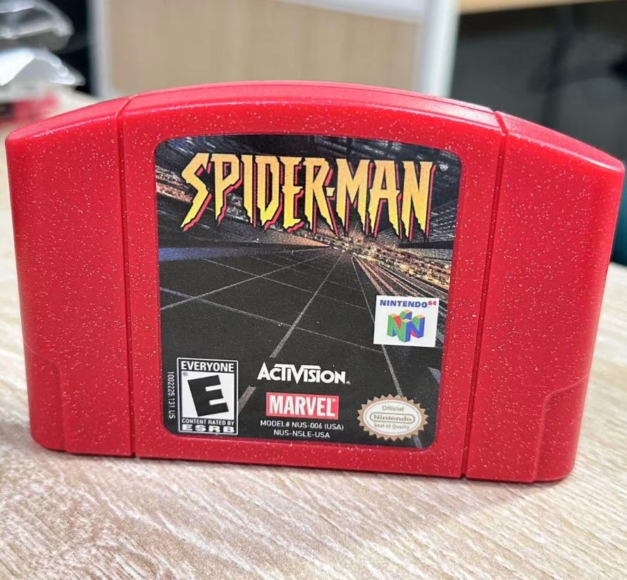 Spider-Man Red N64 Game Card