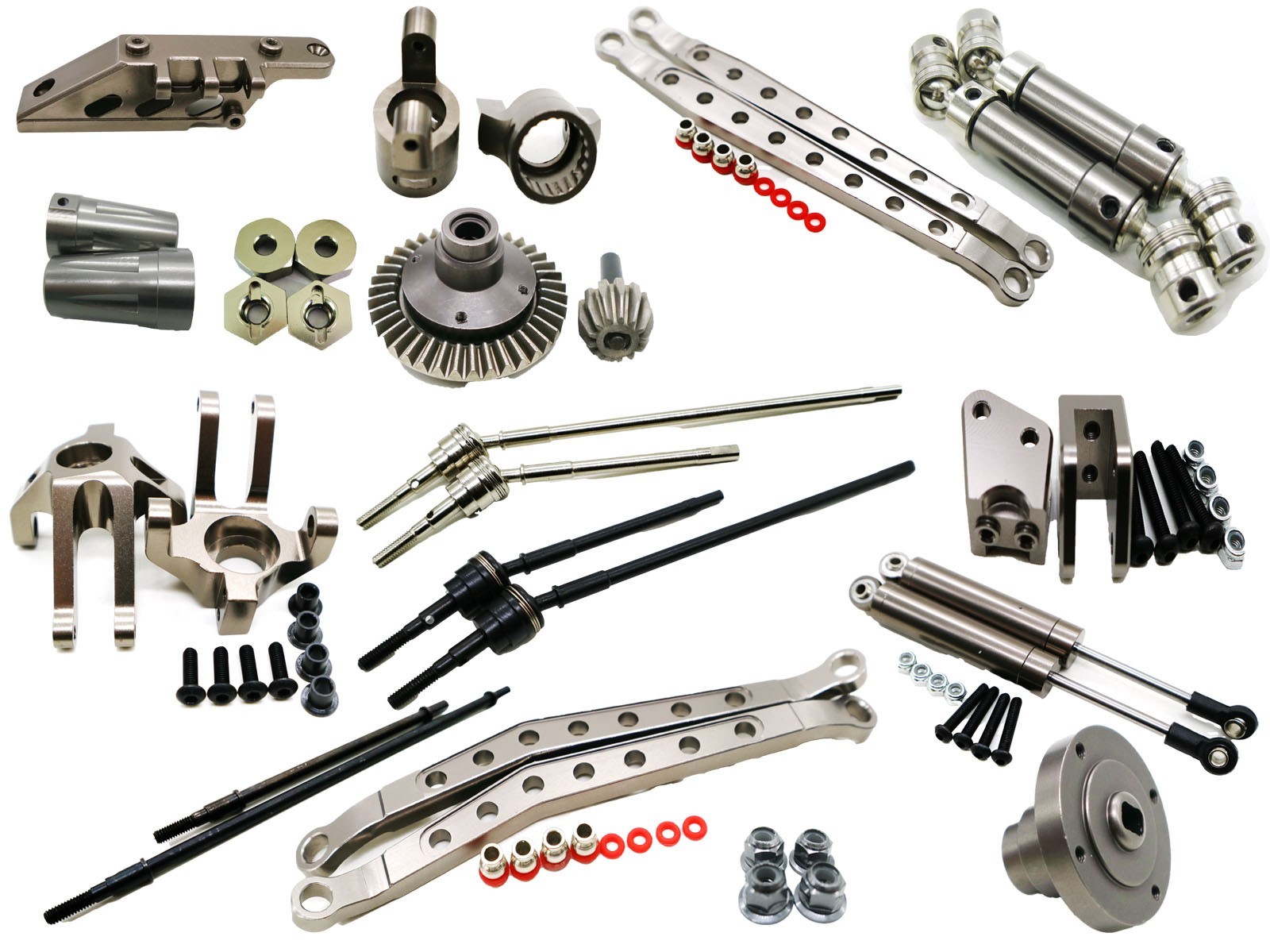 Alloy Upgrade parts Hub carrier/Dogbone for Axial Wraith  1/10 RC Rock Crawler