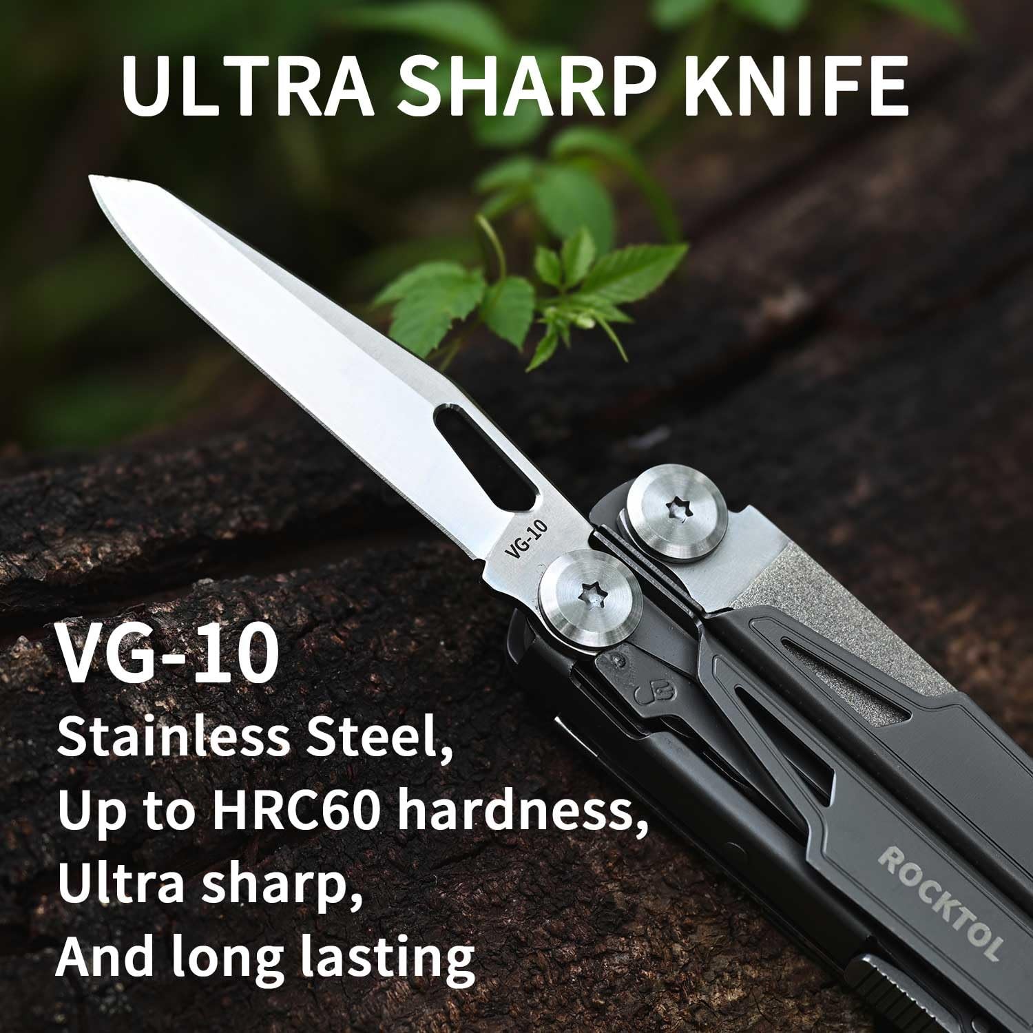 Multitool Pocket Knife Pliers Set Folding Survival Gear Tactical Tool Kit
