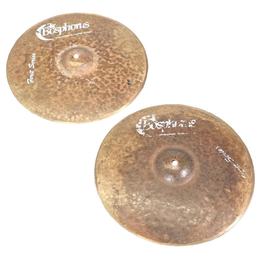 Used Bosphorus Ferrit Hi Hat Cymbals 14" 870/1000 grams - Good