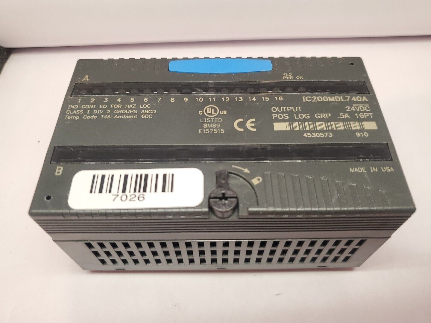GE Fanuc IC200MDL740A VersaMax Output Module 24vdc 16pt