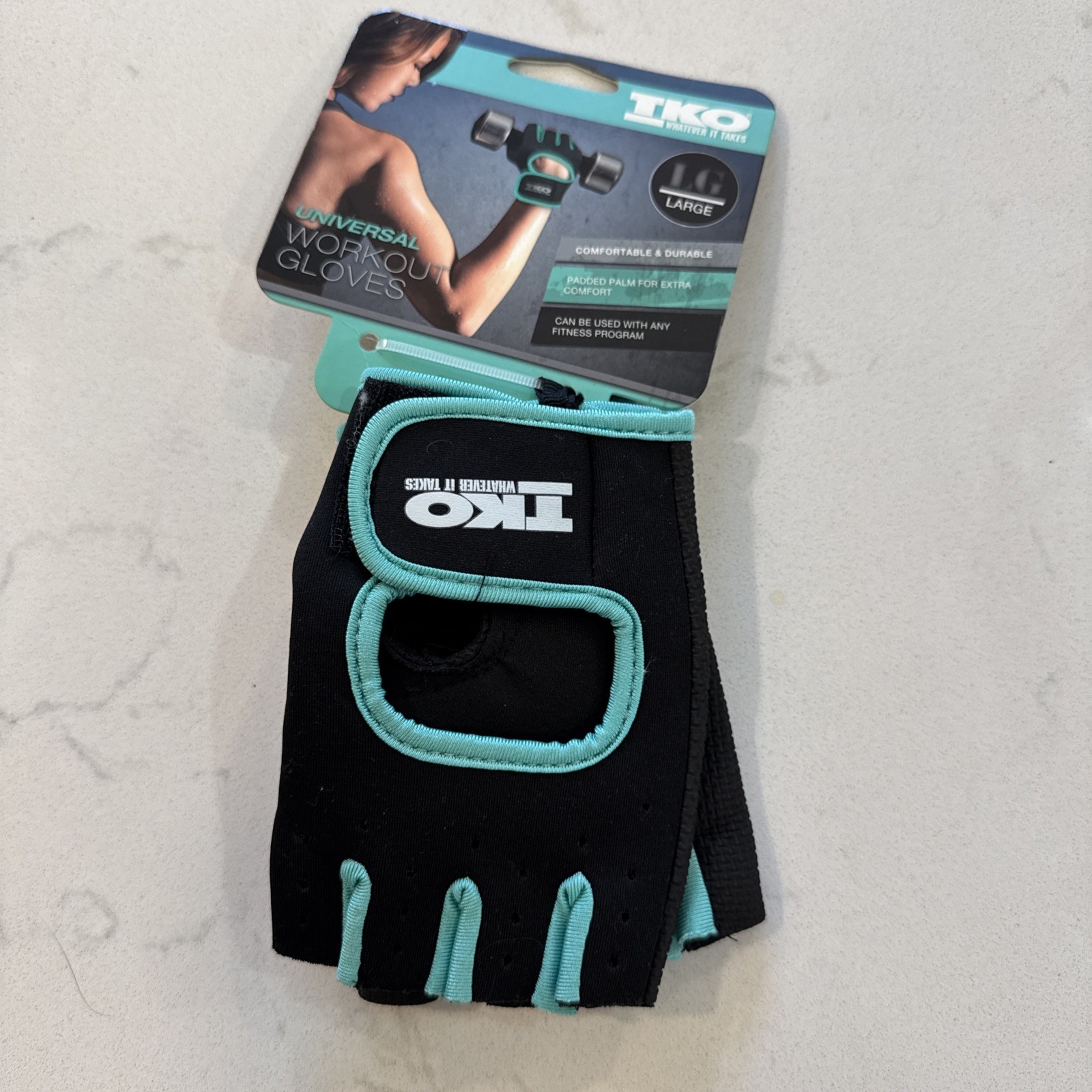 Gloves Training Fitness Women's One Pair RBX Tone Zone TKO Gold's New Sz L