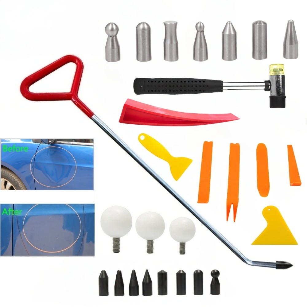 Car Dent Repair Hail Tools Sheet Metal Dent Repair Bar Pry Bar Hook Pry Bar Kit