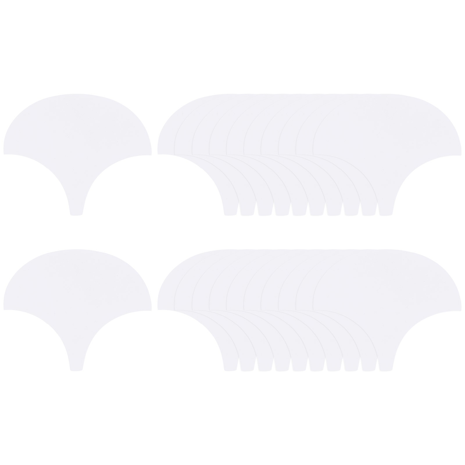 100 Count English Paper Piecing Shell Shapes for Sewing