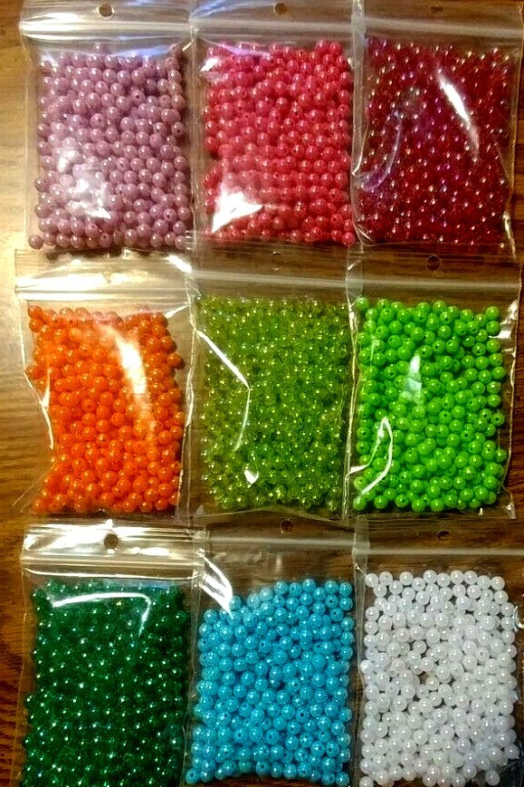 25 gram 6 MM round AB beads Crawler harness Walleye