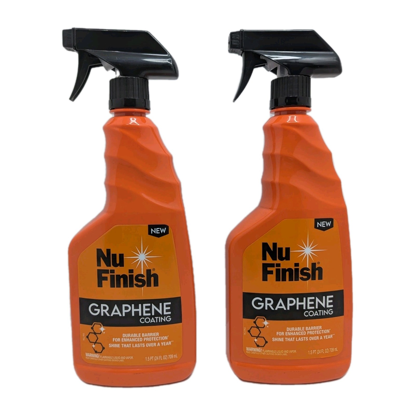Nu Finish Graphene Coating Spray 24 oz 2 Pack Long Lasting Shine & Protection