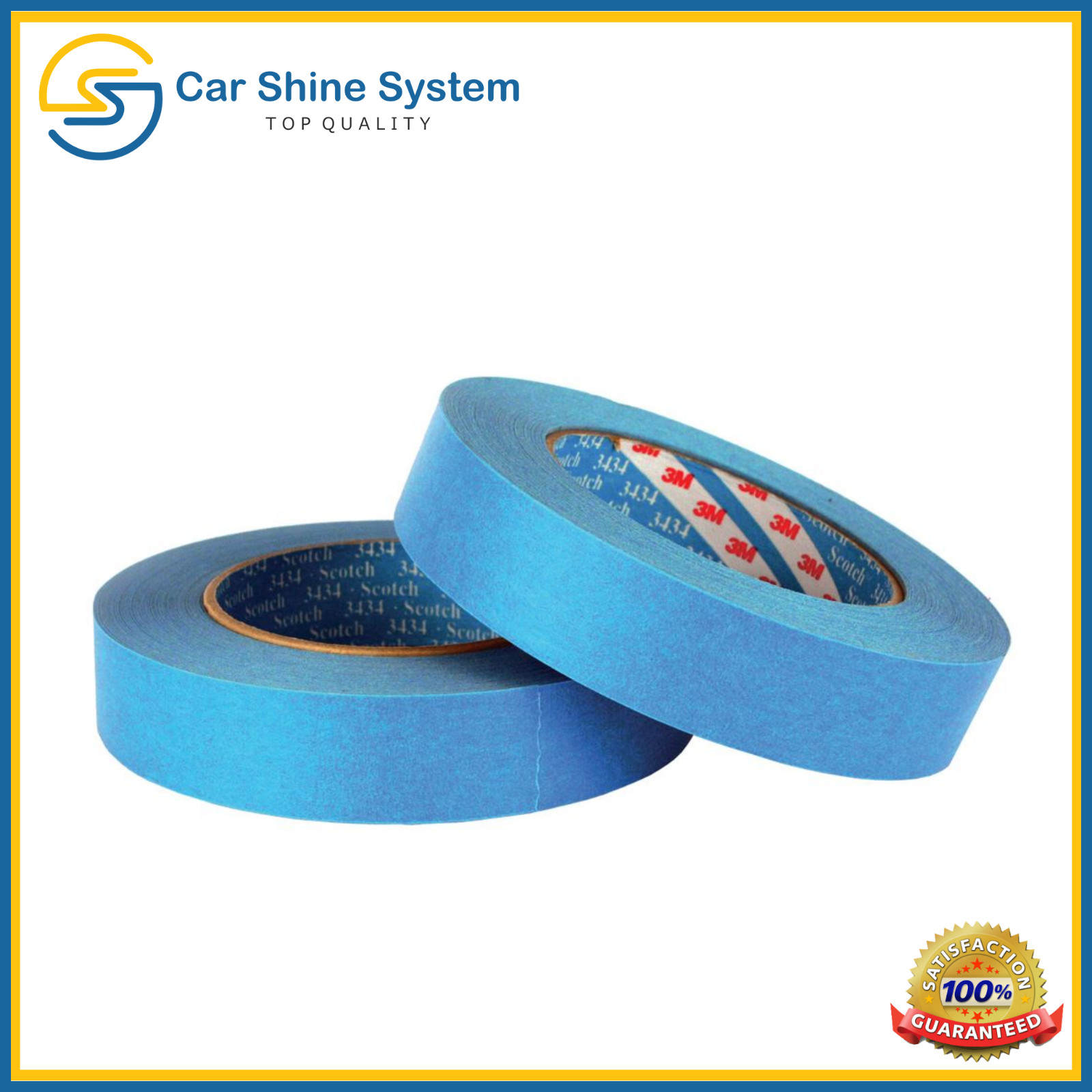 3M Protection Tape 18mm x 50m Blue Car Painting Masking Water Solvent Resistant