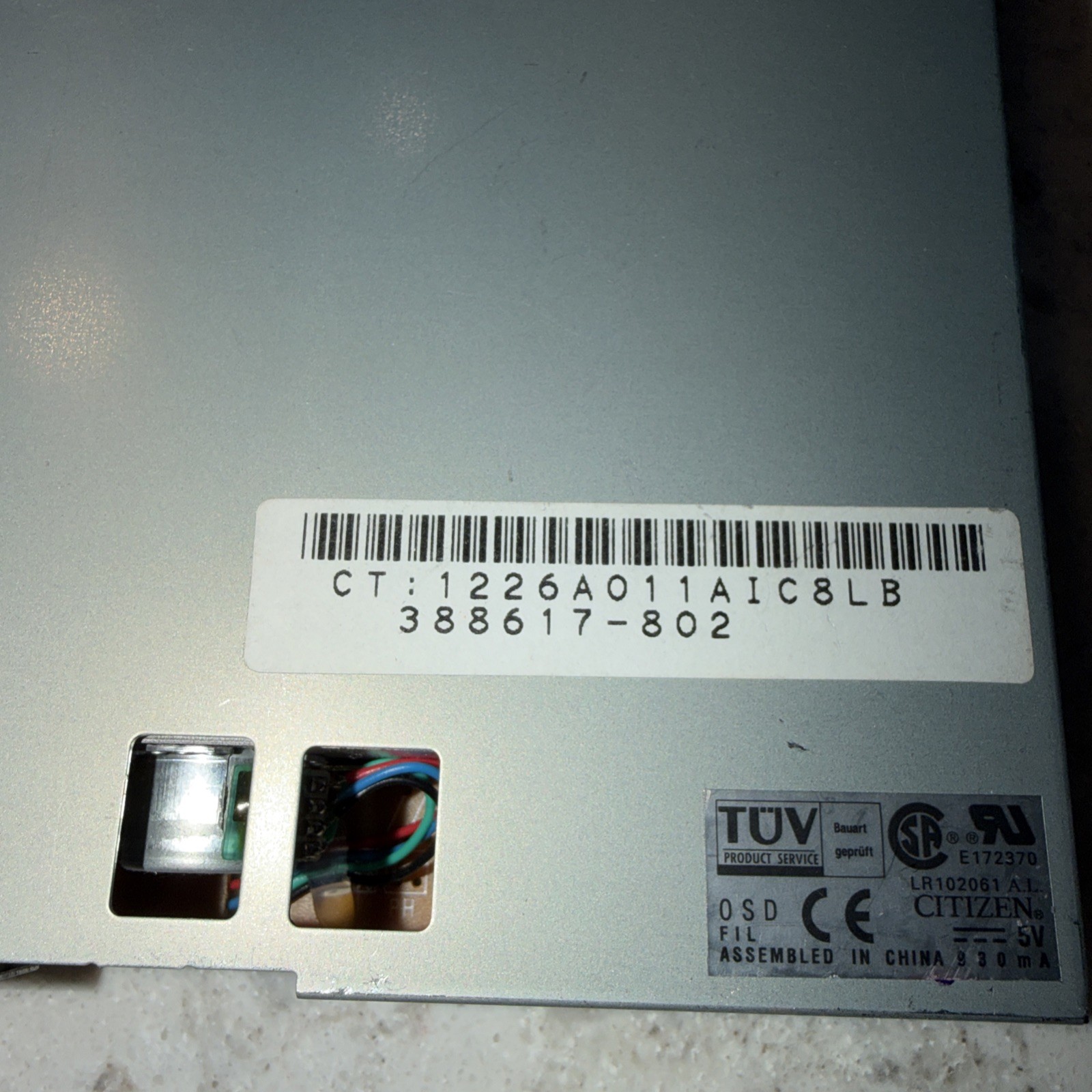 Vintage Compaq 3.5 internal floppy disk drive