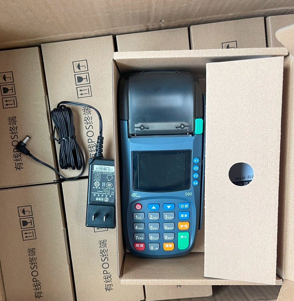 PAX S80 LAN/WIFI Credit Card Payment Terminal Pos Machine 99% NEW