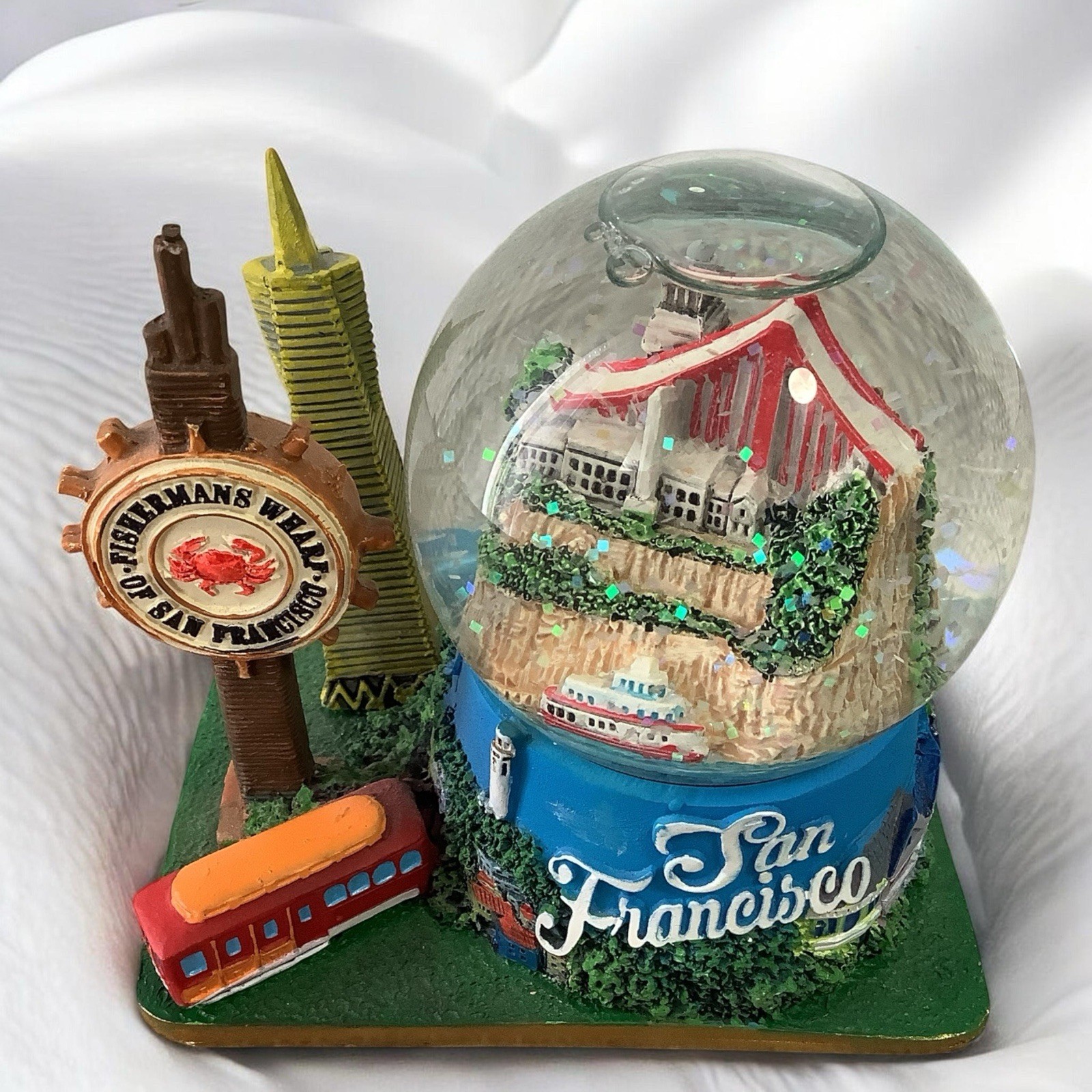 Vintage San Francisco, California Snow Globe 3.5”
