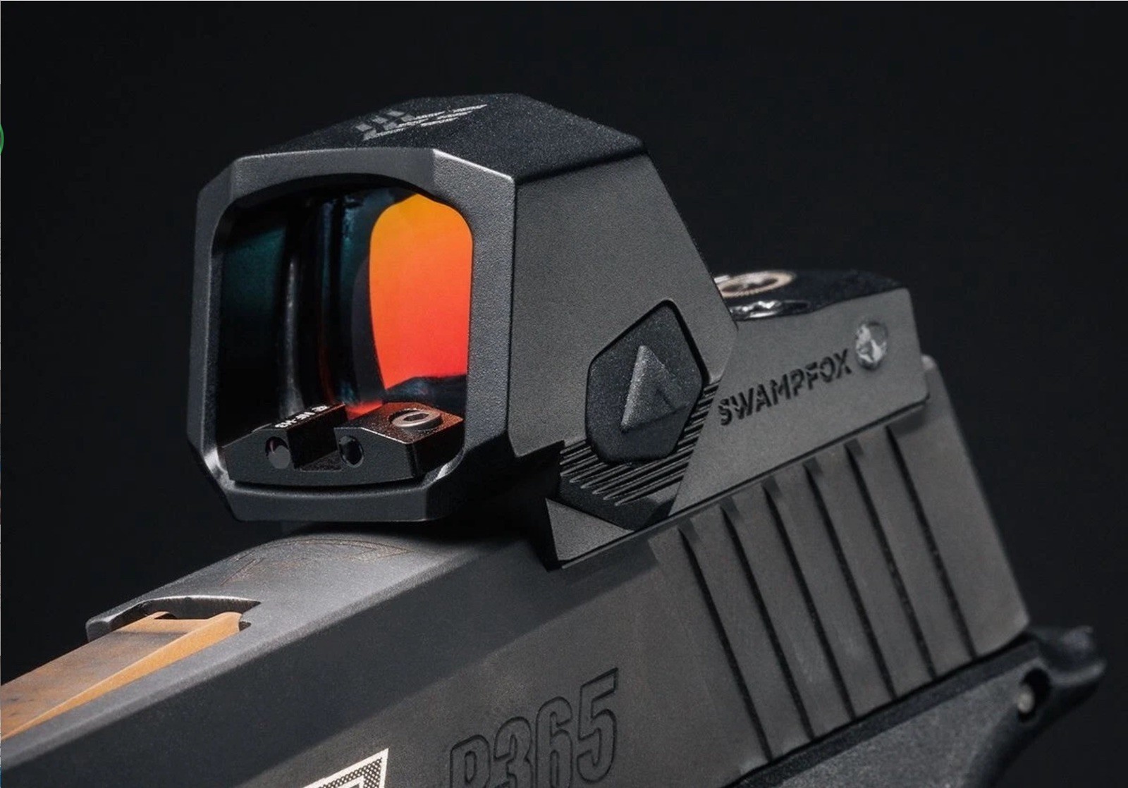 SwampFox SENTINEL II 2 Red Dot RMSc Pattern CUT Optic BACKUP REAR SIGHT AUTHENTC