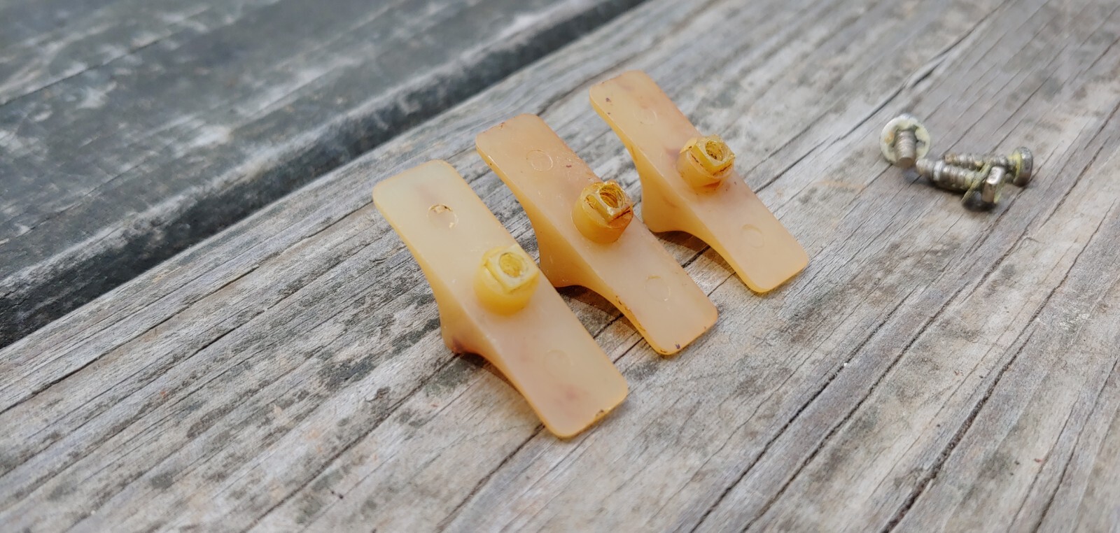 Set of 3 1940's ZENITH Model 169-101 Phono Auto Changer BAKELITE Slider KNOBS