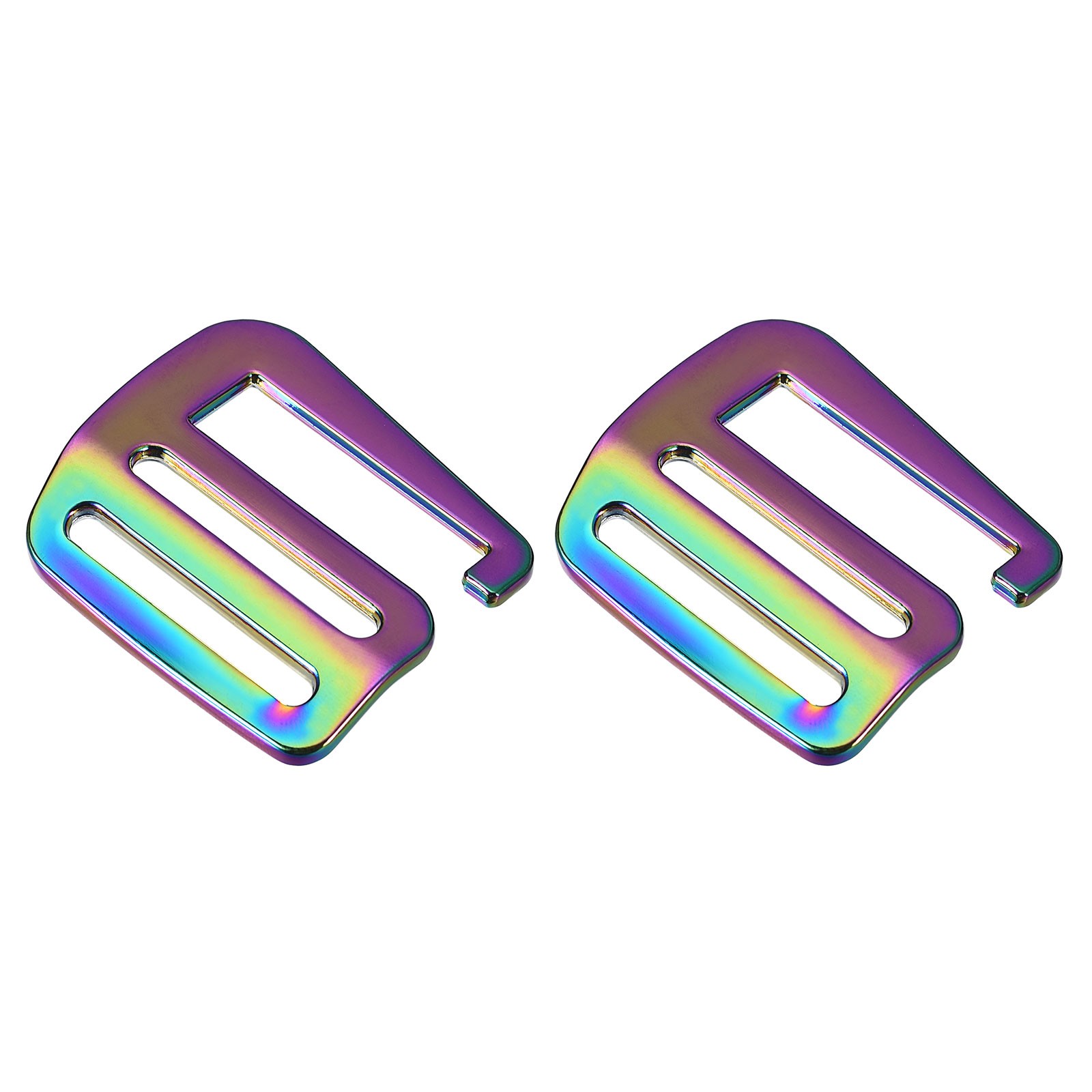 1.26" Webbing Release G Hook Buckle Adjuster for Backpack Strap, 2Pcs Multicolor