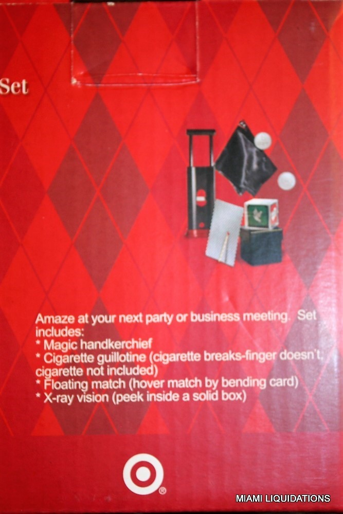 Magic Set Kit Handkerchief Cigarette Guillotine Floating Match Trick Target