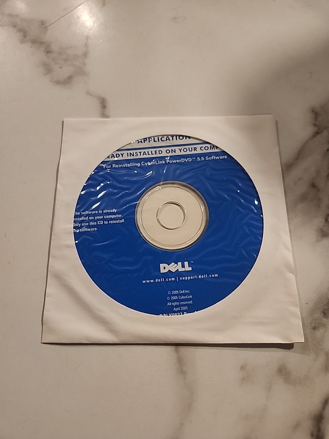 Dell Application Reinstalling Cyberlink PowerDVD 5.5 Software BRAND NEW CD