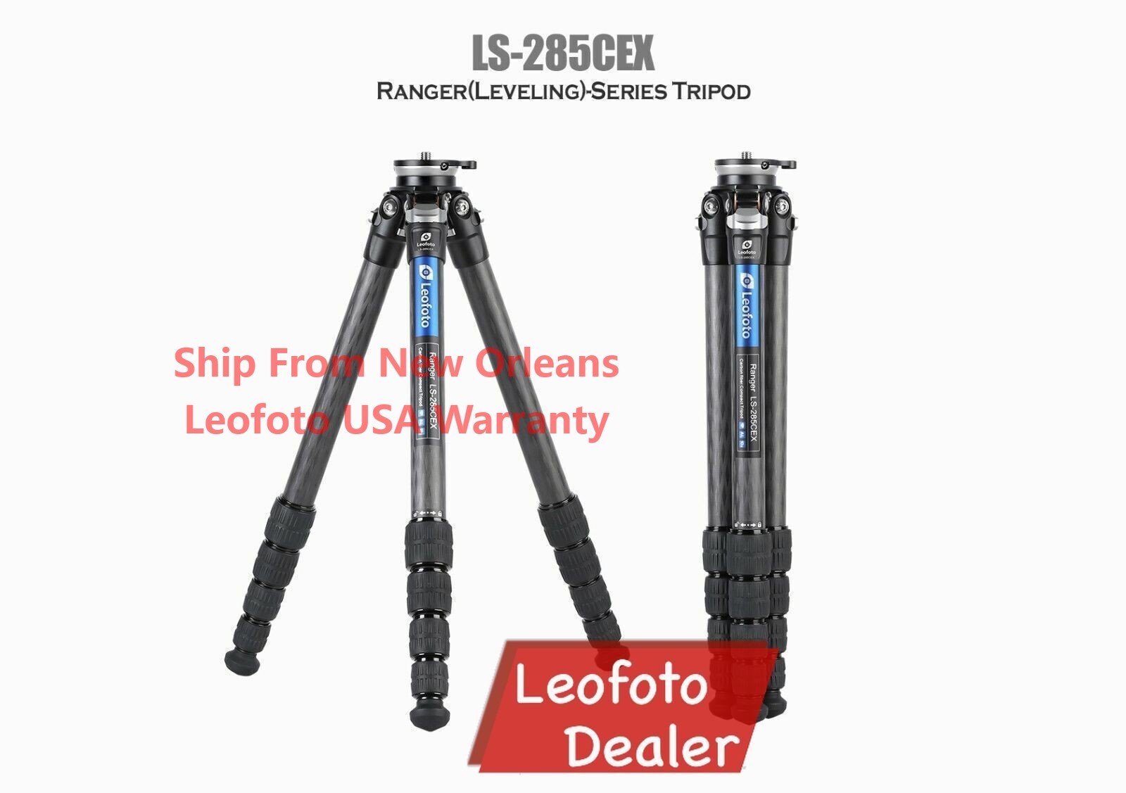 Leofoto Tripod Ranger LS-285CEX Leveling Base Carbon Fiber Tripod