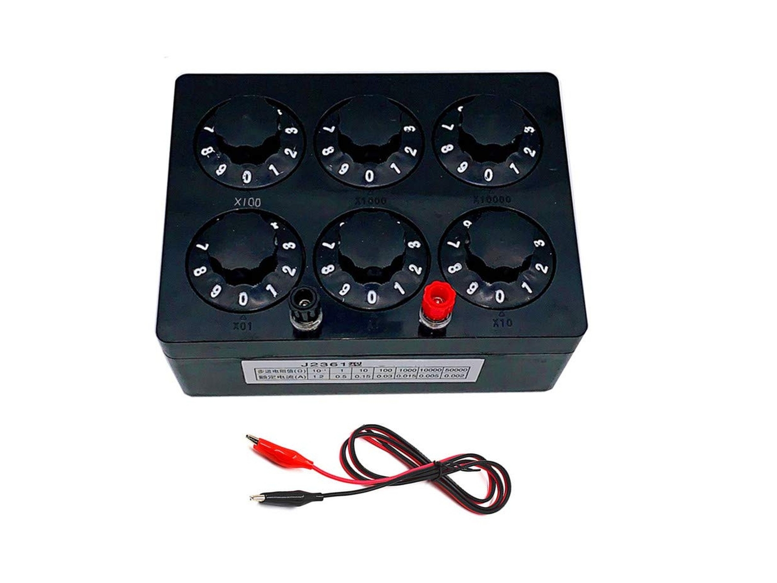 Decade Resistance Box Adjustable Lab Rotary Resistor Substitution Box Precisi...