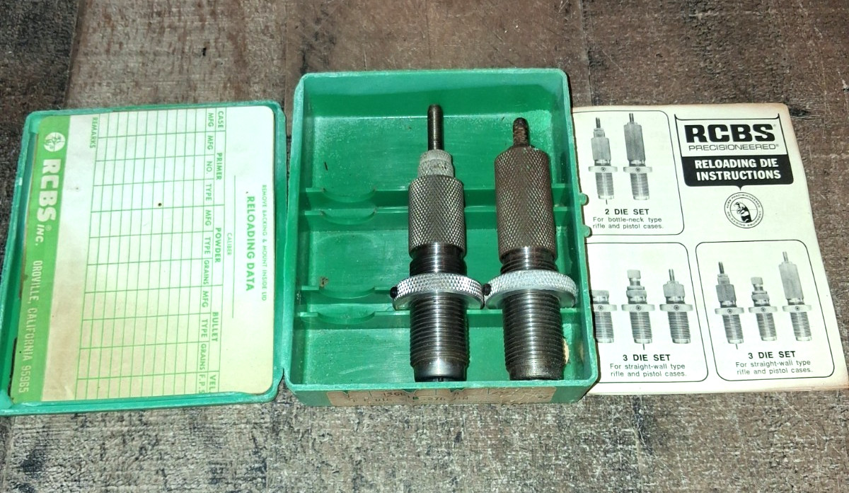 RCBS 13501 Reloading Dies F.L. 270 Win 2 Pc Set w/Box Paperwork Read