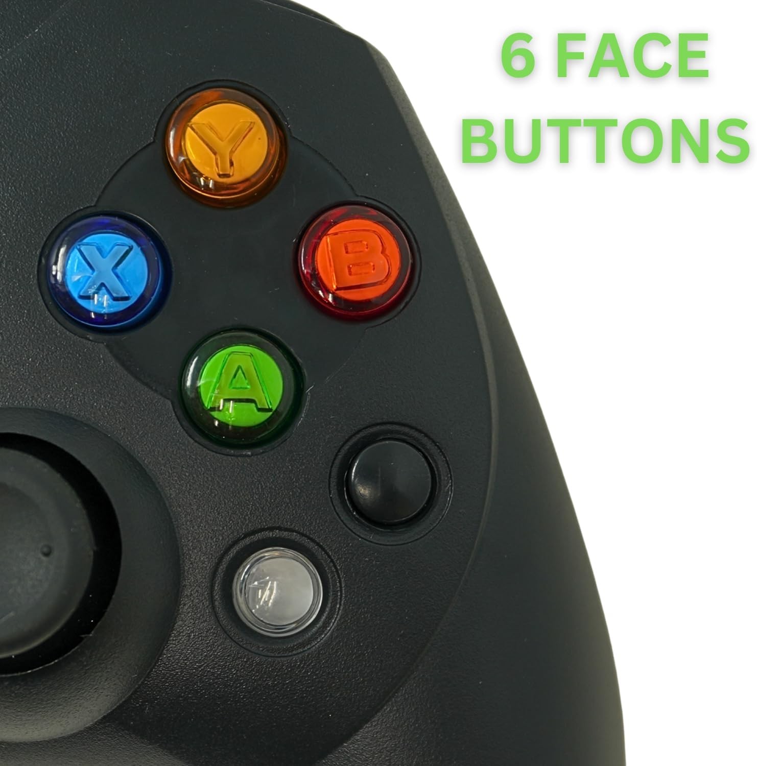 Old Skool compatible with Xbox Controller S-Type Wired Game Pad - Black