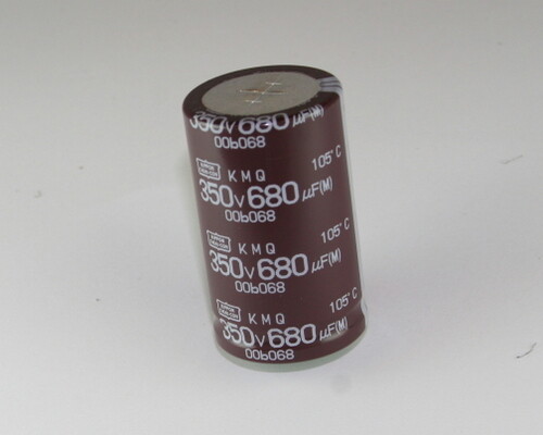 5x 680uF 350V DC Radial Snap In Mount Electrolytic Capacitor 350VDC 680mfd