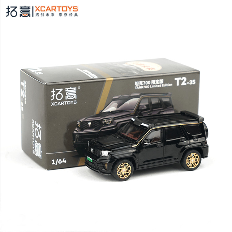 Xcartoys 1/64 Scale TANK 700 Limited Edition SUV Black&Gold Alloy Model Car Toy