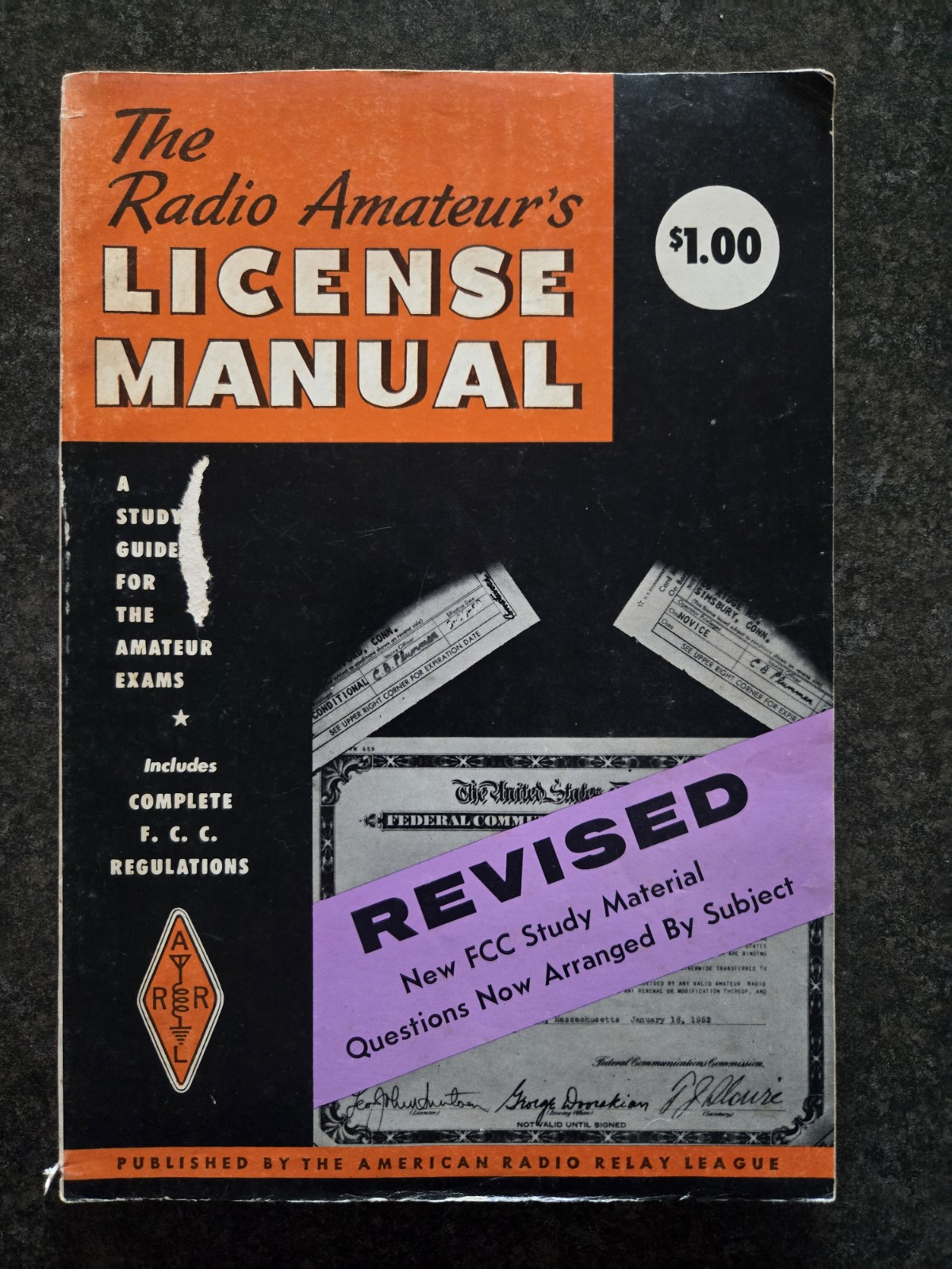 VTG Radio Amateur's License Manual - 1973 70th Ed American Radio Relay League
