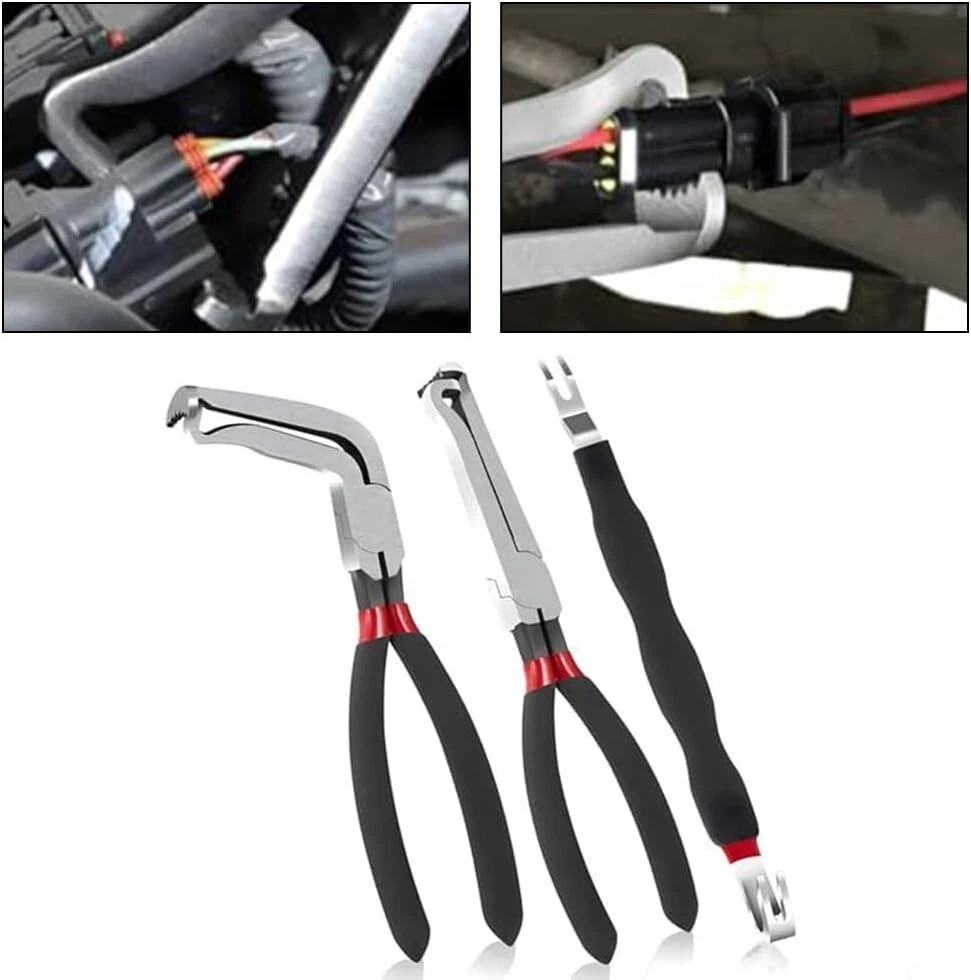 3PC Electrical Disconnect Pliers 60 Degree Electrical Connector Separator Wiring