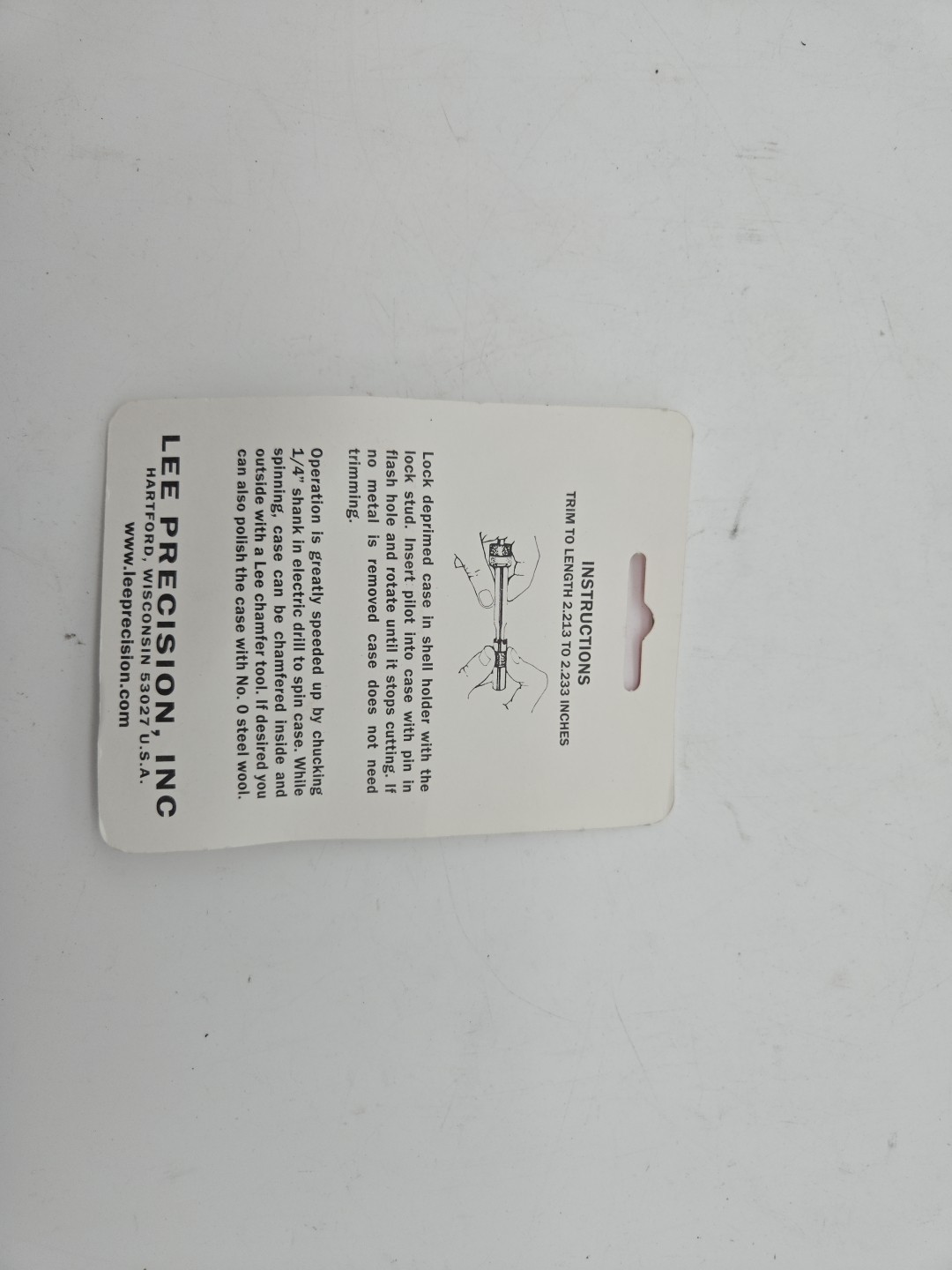 Lee Case Length Gauge & Shell Holder 257 Roberts