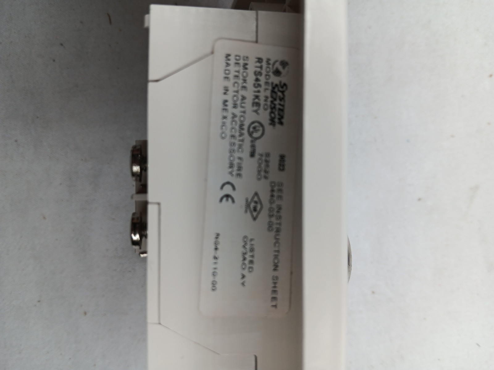 System Sensor RTS451KEY Fire Alarm Remote Test Station