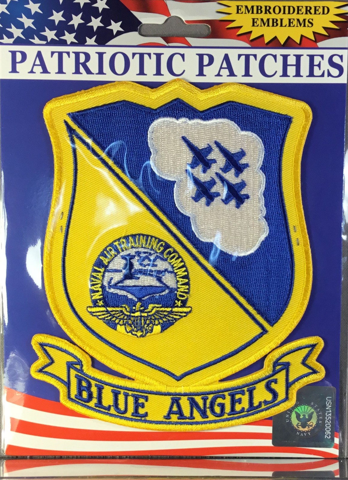 Large USN Navy Blue Angels High Performance Team licensed 5.5" patch