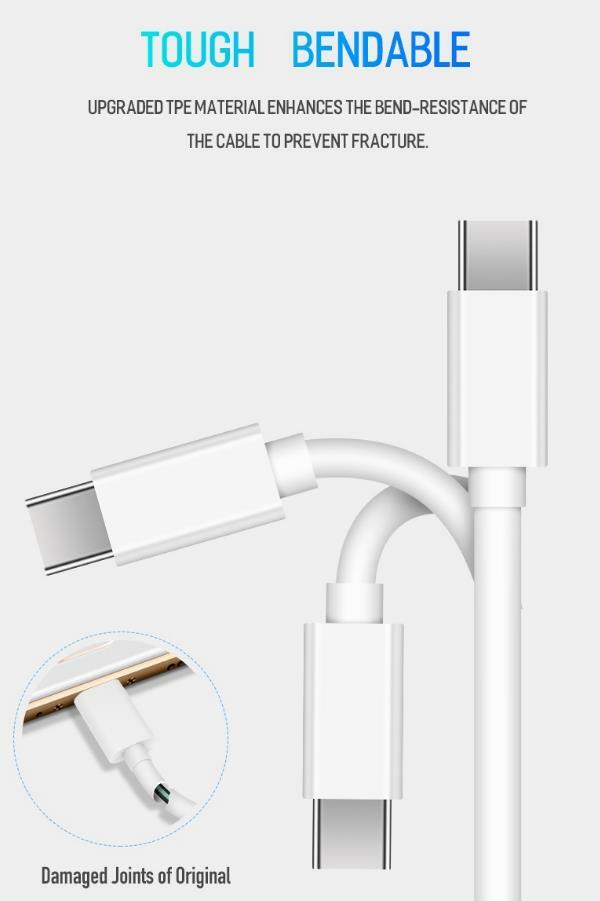 25w Type USB-C Fast Wall Charger+ 3/6 FT Charing Cable For Oculus quest 2