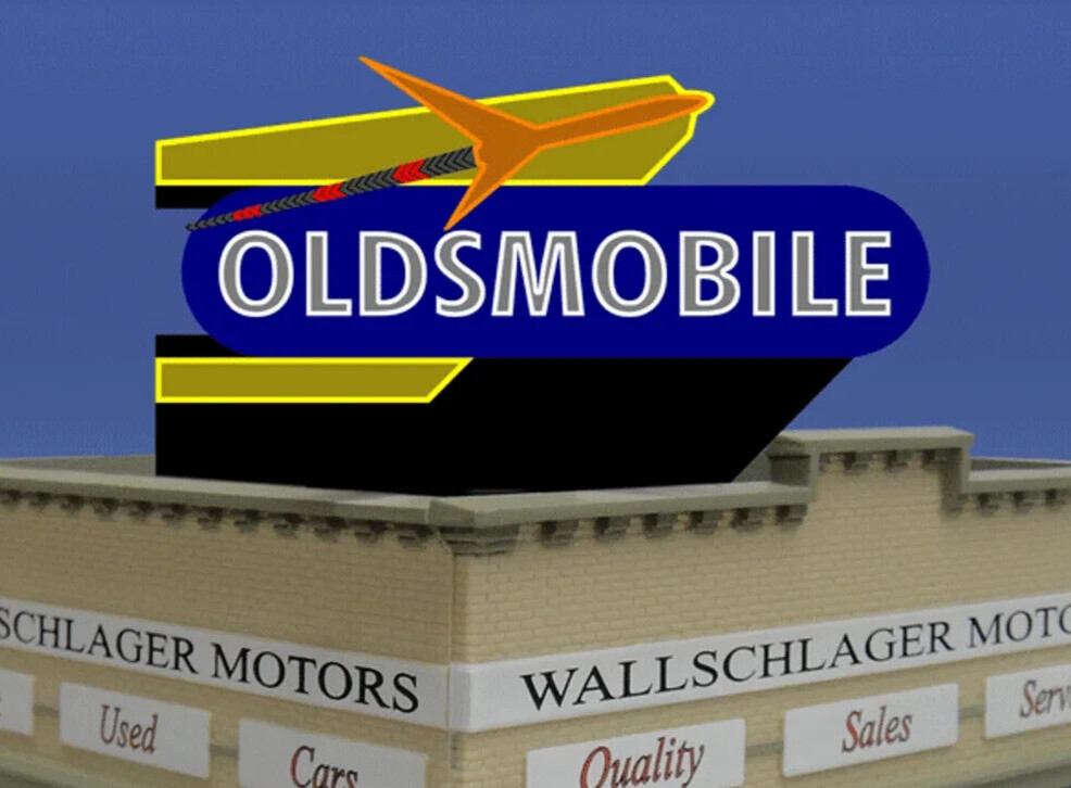 Miller Engineering ~ HO & N Scale ~ Oldsmobile Rocket Billboard Small ~ 442802