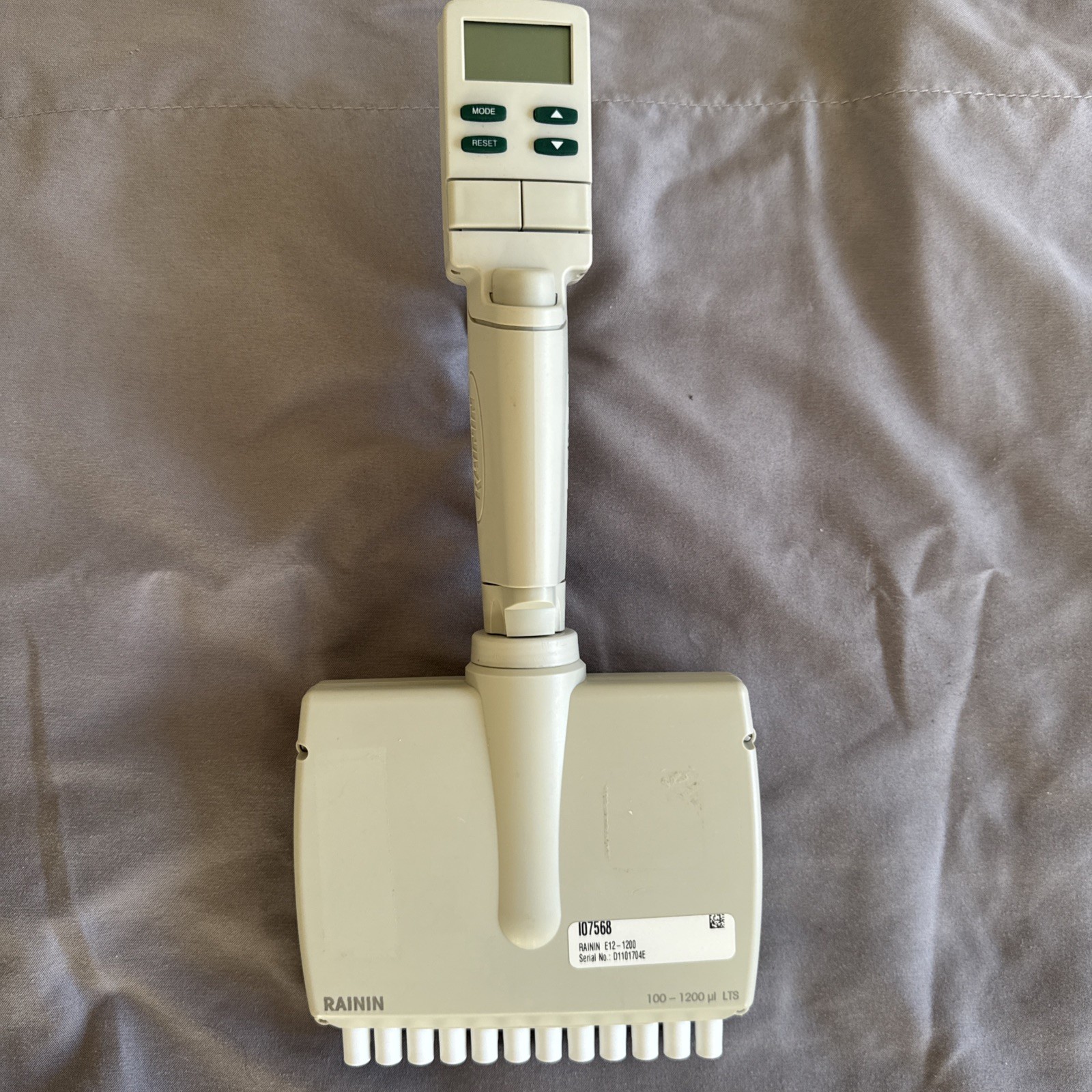 Rainin EDP3 Electronic LTS Pipette 12-Channel 100-1200µl