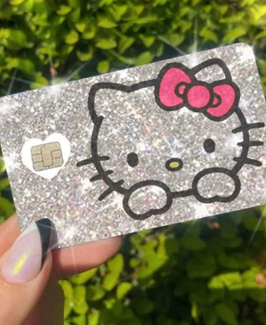 ExotixCard The Original Bling Reflective Card Sticker Debit Credit LUV