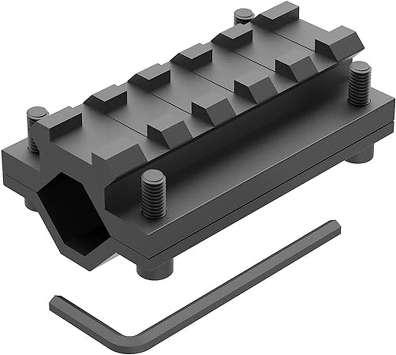FSI BM050-084 Barrel Mount with 5 Slots Picatinny Rail fit 0.53 to 0.84 inch