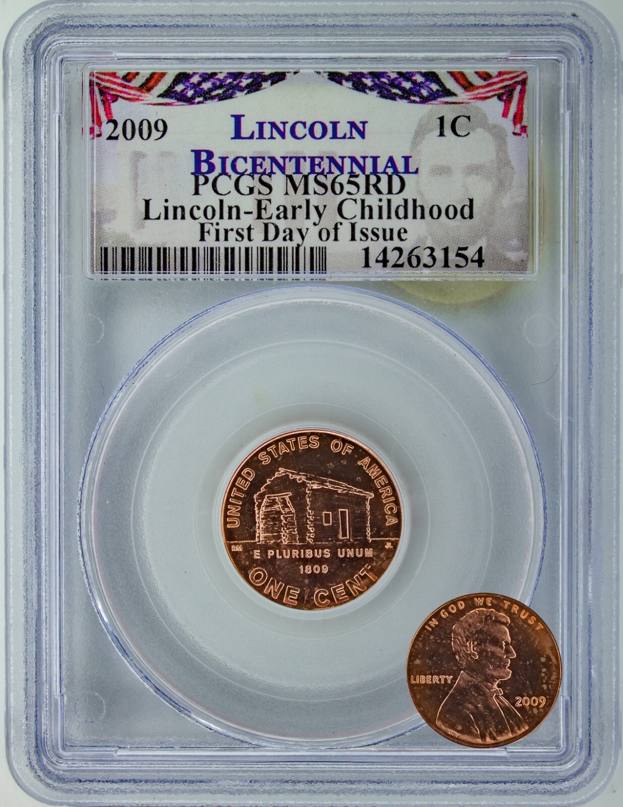 2009 P Lincoln Bicentennial  Early Childhood Penny - PCGS MS 65RD  FDI