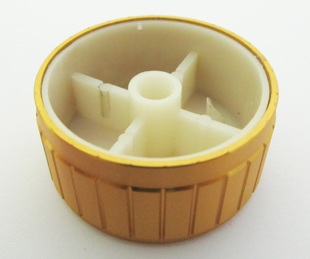 50pcs Gold Audio Knobs Aluminum High Quality Knob w/ 6.25mm(1/4") shaf 40x20mm