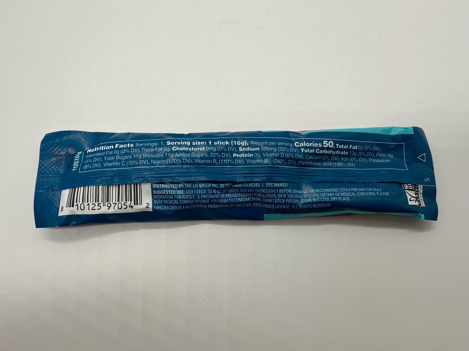 Liquid IV FIRECRACKER Hydration Multiplier Powdered Mix 20 packets exp 2027