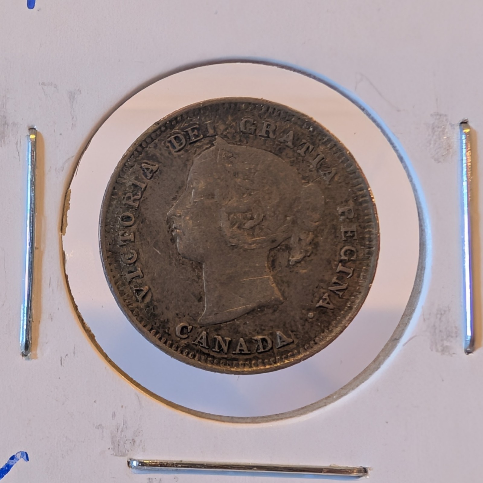 1891 Canada 5 Cents AU Km#2
