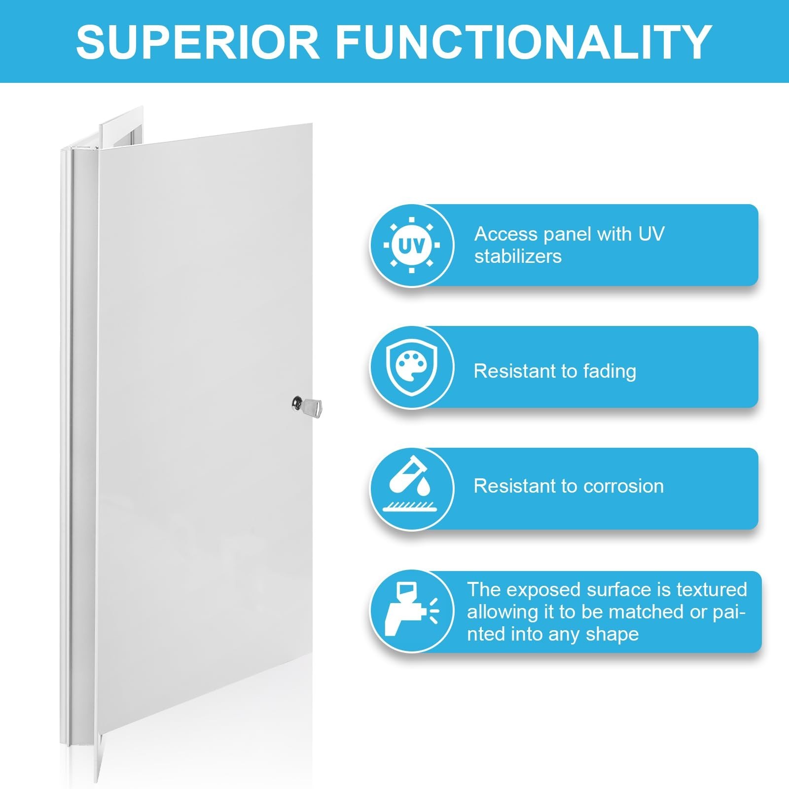 Heavy Duty 20x20 Inch Drywall Access Panel with Lock & Key - Ceiling, Electrical